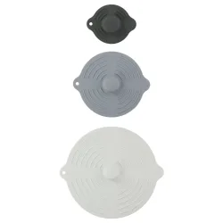 Silikondeckel, 3er Set, dehnbar, unterschiedliche Grössen, mehrfarbig