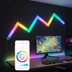 Modulare Smart LED-Lichtleisten, 44 Farbszenen, Musiksynchro. Wifi, 10 W