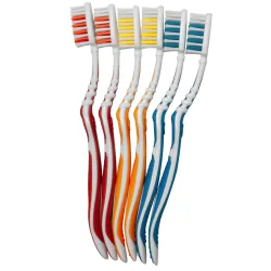 Zahnbürsten 6er-Set, 3 verschiedene Farben