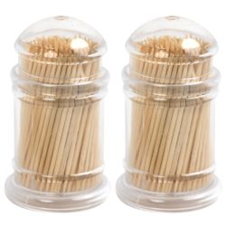 Cocktailspiesse aus Bambus, 2x 200 Stk., Zahnstocher in Box