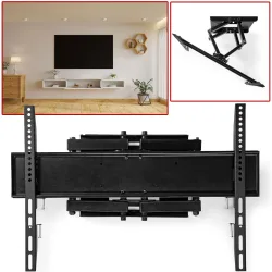 TV Wandhalterung für 37 bis 80 Zoll, vollbeweglich, dreh- und kippbar, Stahl