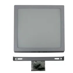 LED-Deckenleuchte mit Milchglas, eckig, 1350 Lumen, 20,5 x 20,5 cm