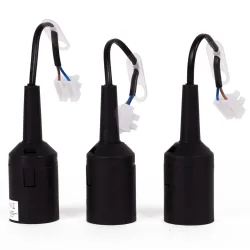 Lampenfassung mit E27 Gewinde, 3er-Set