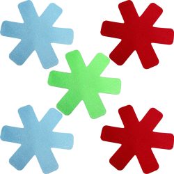 Pfannenschutz-Set, Filz, 5er Set,  Ø 18 cm