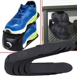Schuh-Organizer, 4tlg.-Set, schwarz, Schuh-Ablage