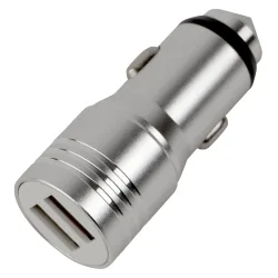 Dual Port KFZ Ladegerät, PKW, LKW, Van uvm., mit Nothammerfunktion, 5V, 3,1A