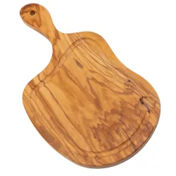 Steak-Brett mit Saftrille, 30 x 20cm, Olivenholz