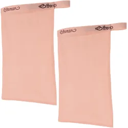 2er-Set Hamam Peelinghandschuhe Kokonseide, Körperpeeling für Gesicht und Körper