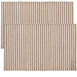 2er-Set Platzsets aus Bambus, dekorative Platzdeckchen mit Bambusstäben, je 30 x 45 cm
