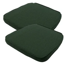 Stuhlkissen Outdoor 2er-Set, Sitzkissen wasserabweisend, grün, je 48 x 48 cm