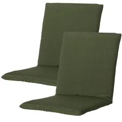 Niederlehner-Auflage 2er-Set, Gartenstuhlkissen wasserabweisend, grün, 97 x 49 cm