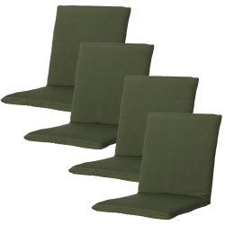 Niederlehner-Auflage 4er-Set, Gartenstuhlkissen wasserabweisend, grün, 97 x 49 cm