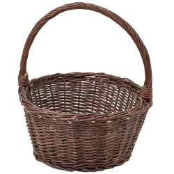 Geflochtener Allzweckkorb mit grossem Henkel, Ø 35 cm