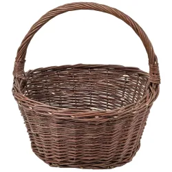 Geflochtener Allzweckkorb mit grossem Henkel, Ø 45 cm