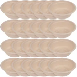 Schüssel aus Zuckerrohr 24er-Set, Teller biologisch abbaubar, 350 ml