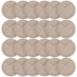 Teller rund aus Zuckerrohr 24er-Set, Teller biologisch abbaubar, 23 x 23 cm