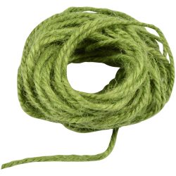 Juteschnur grün zum Basteln und Befestigen, Deko Kordel, 10 m Länge , 1,5 mm