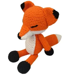 Häkel-Fuchs für Kinder, Kuscheltier, handgemacht, 27 cm