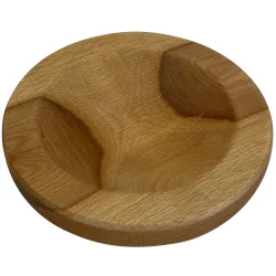 Holzschale aus Buchenholz, Rund, Dekoschale, Braun, Ø 20 cm