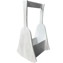 Holzkorb in Glockenform zum Aufhängen, weiss, 12 x 12 x 110 x 25 cm