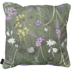 Deko-Kissen Outdoor, Blumenmuster grün, 50 x 50 x 10 cm