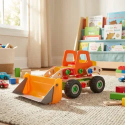 Bausatz-Lernspielzeug 140tlg. 6 Baufahrzeug-Modelle zum Selberbauen