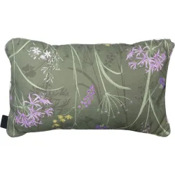 Deko-Kissen Outdoor, Blumenmuster grün, 30 x 50 x 10 cm