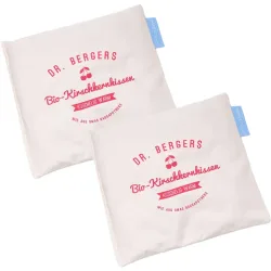 2er-Set Bio-Kirschkernkissen, 25 x 25 cm