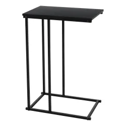 Couchtisch zum Unterschieben, schwarz, Beistelltisch, 40 x 26 x 58 cm