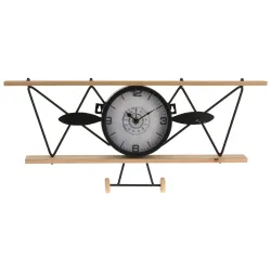 Flugzeug-Uhr, Wanduhr, 55 x 25 cm
