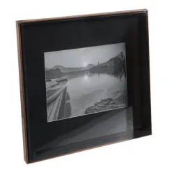 Bilderrahmen, schwarz-braun, 37 x 37 cm