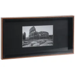 Bilderrahmen, schwarz-braun, 32 x 17 cm