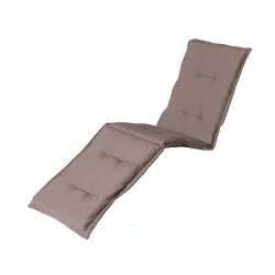 Liegen-Auflage, weiche und komfortable Polsterauflage, taupe, 200 x 65 cm