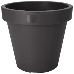 Blumentopf rund, anthrazit, Pflanztopf aus 100% recyclebaren Kunststoff, Ø 30 cm