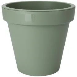 Blumentopf rund, grün, Pflanztopf aus 100% recyclebaren Kunststoff, Ø 20 cm