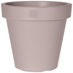 Blumentopf rund, braun-grau, Pflanztopf aus 100% recyclebaren Kunststoff, Ø 30 cm