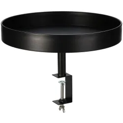 Tisch zum Anklemmen, rund, schwarz, Beistelltisch, Ø 36 x H