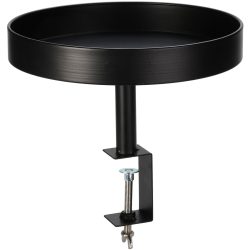 Tisch zum Anklemmen, rund, schwarz, Beistelltisch, Ø 28 x H