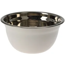Küchenschüssel, rund, weiss, Edelstahl, 750 ml