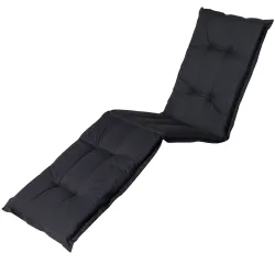 Liegen-Auflage, weiche und komfortable Polsterauflage, schwarz, 200 x 65 cm