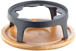 Untersetzer und Rechaud für Gusseisen-Fondue Ø24 cm