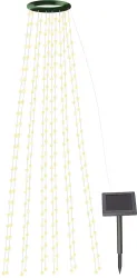 Solar-Tannenbaum-Überwurf-Lichterkette, 12 Girlanden, 300 LEDs, IP44