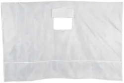 Wandseitenteil für Faltpavillon, mit Klett-Fenster, 3 x 1,9 Meter, weiss