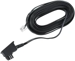 Telefon-Anschlusskabel TAE-F-Stecker auf RJ11-Stecker, 10 m