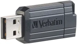 PinStripe 32GB USB-Speicherstick (USB 2.0), schwarz