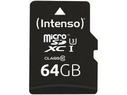 INTENSO Micro SDXC Card PRO 64GB 3433490 with adapter, UHS-I
