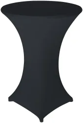 Stretch-Stehtischhusse, OEKO-TEX® Standard 100, Ø 80 cm, anthrazit