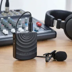 Funkmikrofon mit Empfänger für 3,5-mm-Klinkenanschluss, 2,4 GHz, 25 m