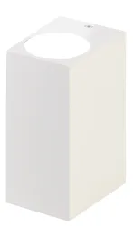 Eckige LED-Wandleuchte, Up/Down Lampe, 2x GU10 Sockel, IP44,weiss