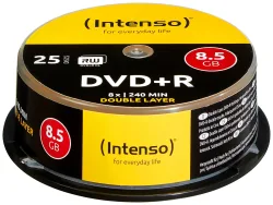 INTENSO DVD+R Cake Box 8.5GB 4311144 8X DL 25 PCS